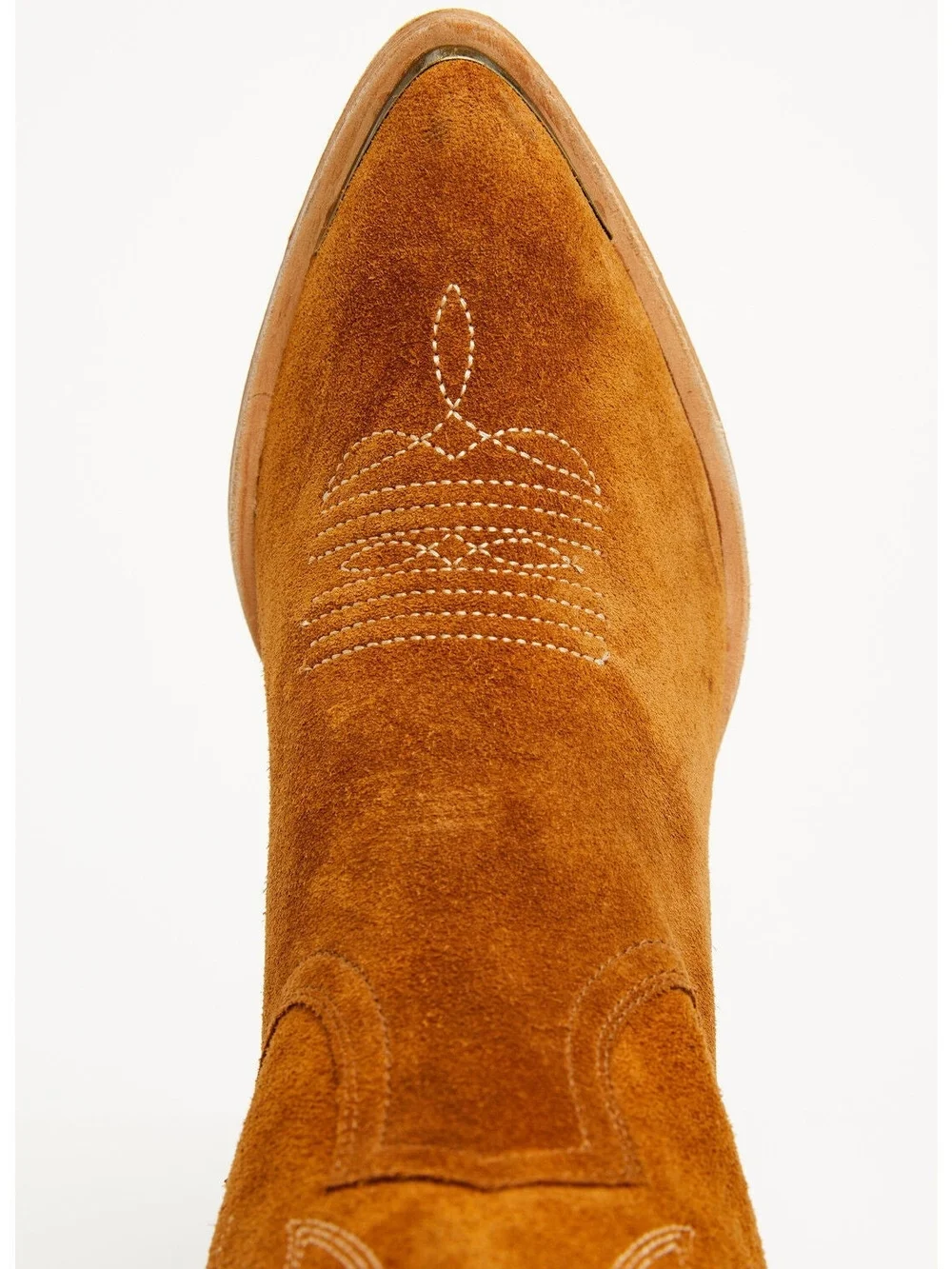 Women's Tall Suede Western Boots in Brown